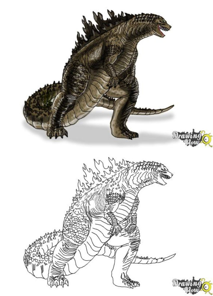 25 Easy Godzilla Drawing Ideas How to Draw Godzilla