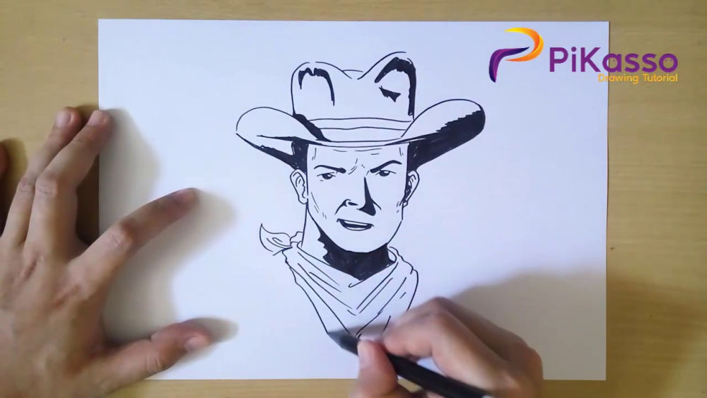 25 Easy Cowboy Drawing Ideas - How to Draw a Cowboy