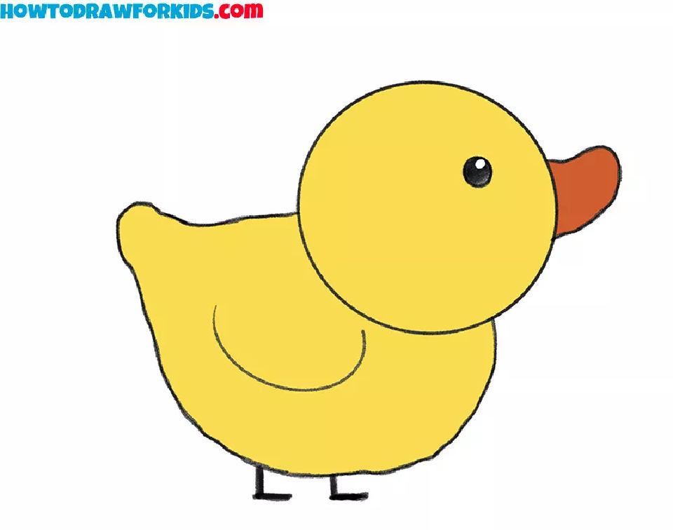 25 Easy Duck Drawing Ideas How to Draw a Duck Blitsy