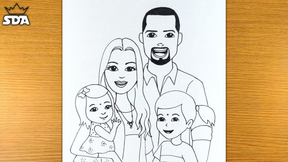 25-easy-family-drawing-ideas-cute-family-sketch-and-art