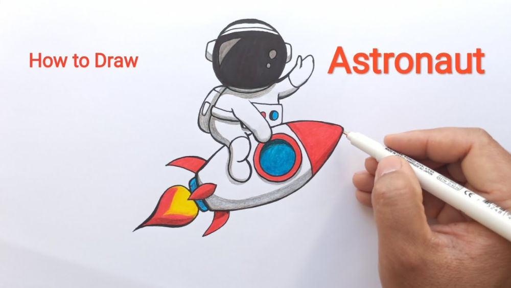 25 Easy Astronaut Drawing Ideas - How to Draw