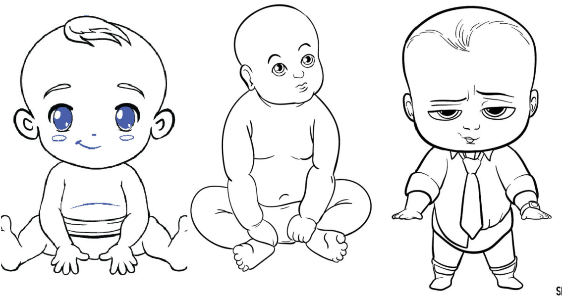 How To Draw A Simple Baby at Fred Hudson blog