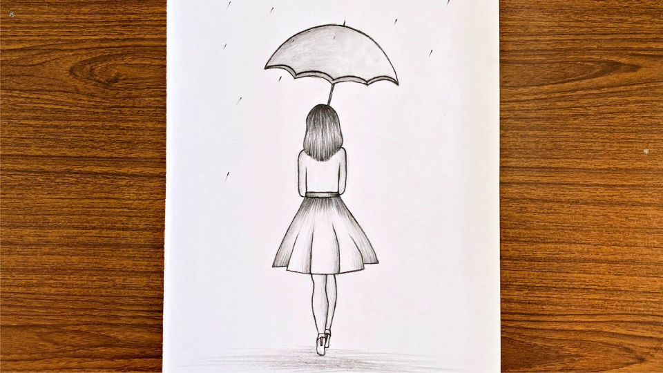 15 Easy Umbrella Drawing Ideas - How to Draw an Umbrella