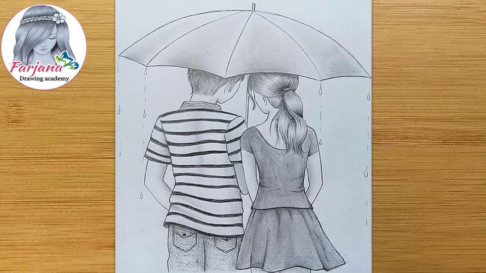 15 Easy Umbrella Drawing Ideas - How to Draw an Umbrella