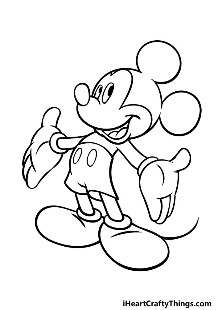 25 Mickey Mouse Drawing Ideas - Draw Mickey Mouse