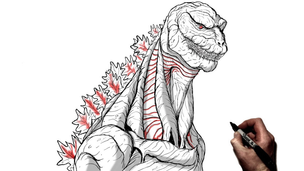 25 Easy Godzilla Drawing Ideas - How to Draw Godzilla