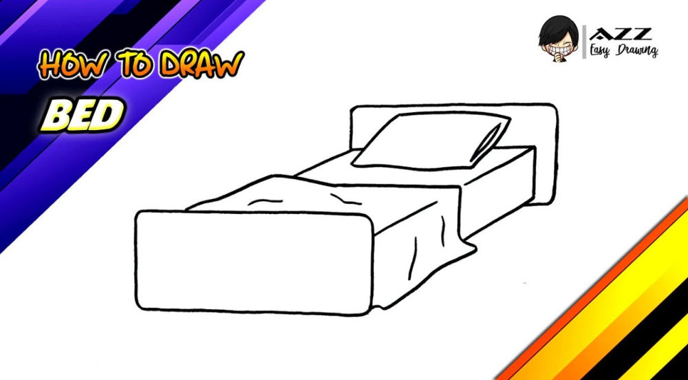 25 Easy Bed Drawing Ideas How to Draw a Bed