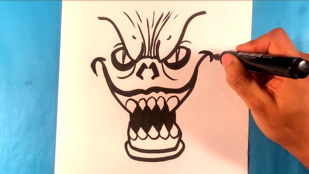 25 Easy Monster Drawing Ideas - How to Draw a Monster
