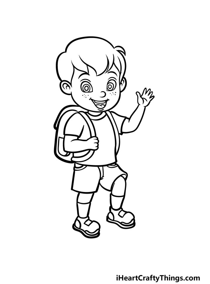 25 Easy Boy Drawing Ideas - How to Draw a Boy - Blitsy