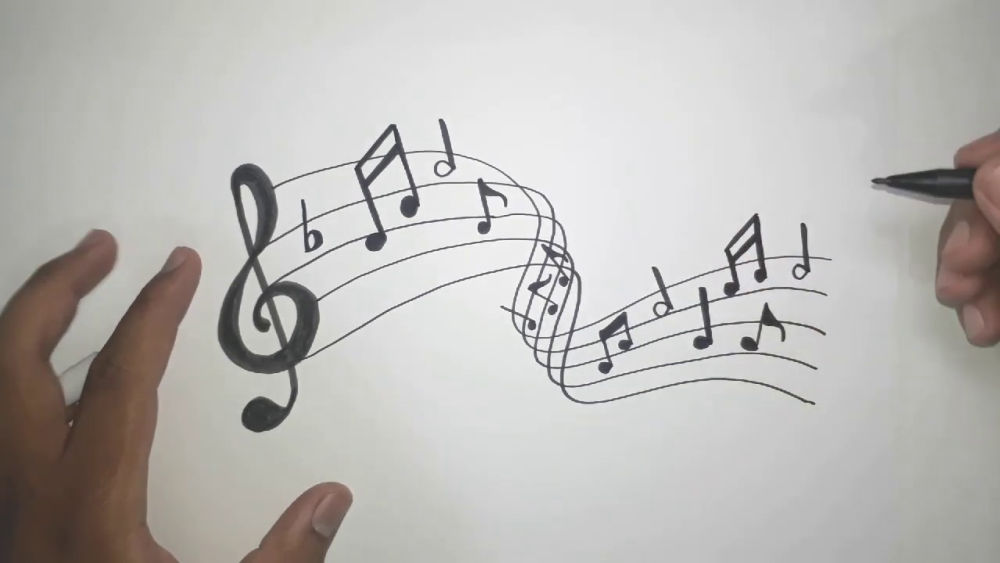 15 Easy Music Notes Drawing Ideas - How to Draw