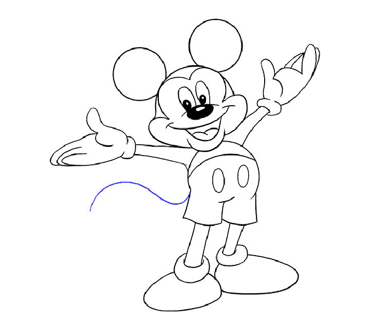 25 Mickey Mouse Drawing Ideas - Draw Mickey Mouse