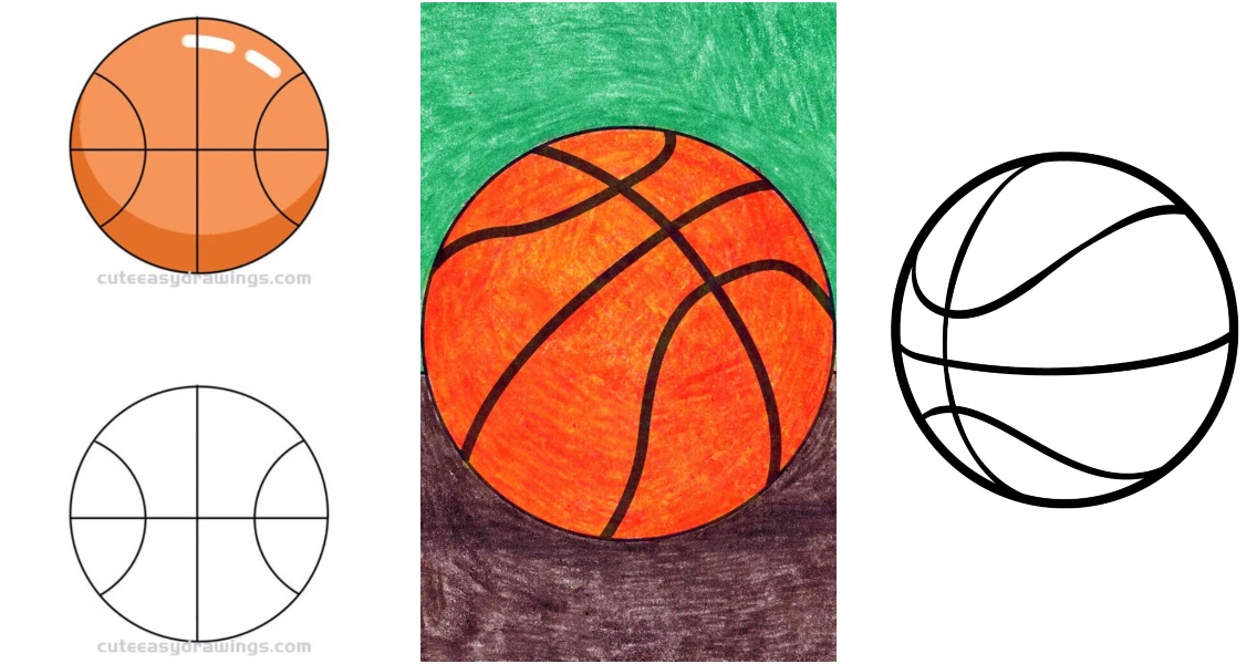 easy basketball drawing ideas tutorials