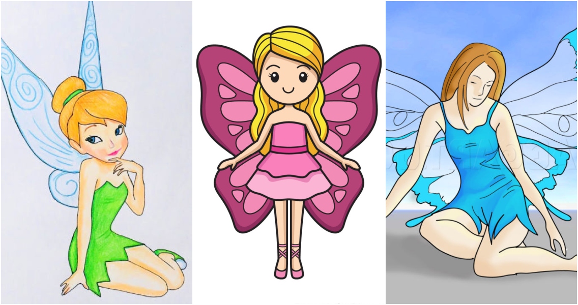 easy fairy drawing ideas and tutorials