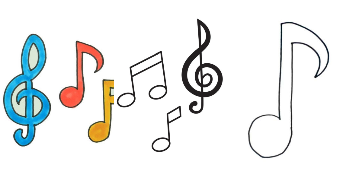 How to Draw Music Notes  YouTube