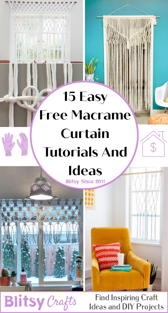 DIY Macrame Curtains Step by Step Instructions Blitsy