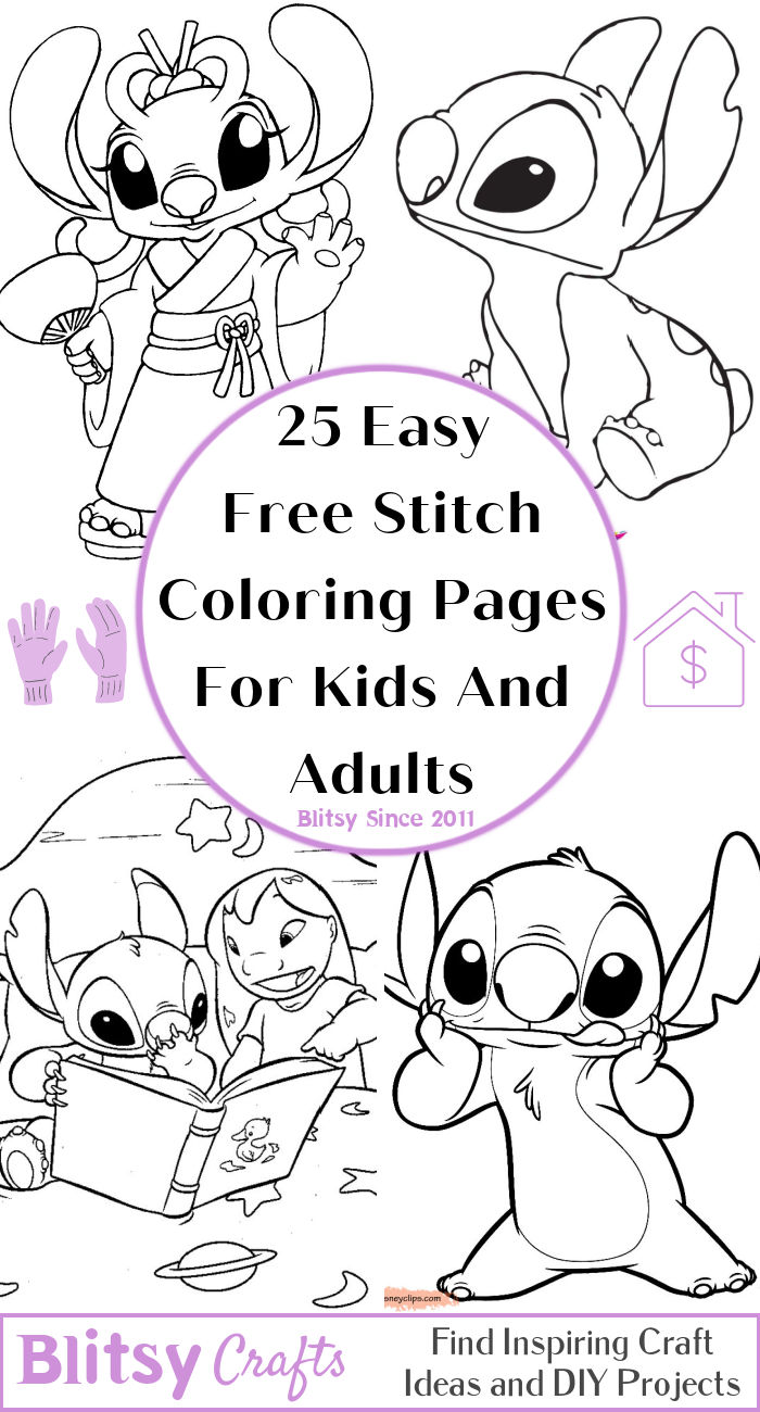 10 Adorable Baby Stitch Coloring Pages for All Ages