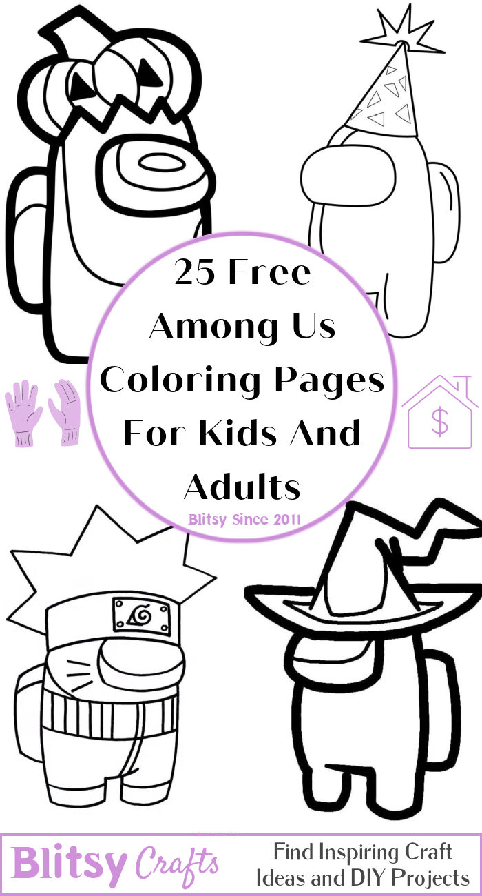 25 Free Among Us Coloring Pages for Kids and Adults
