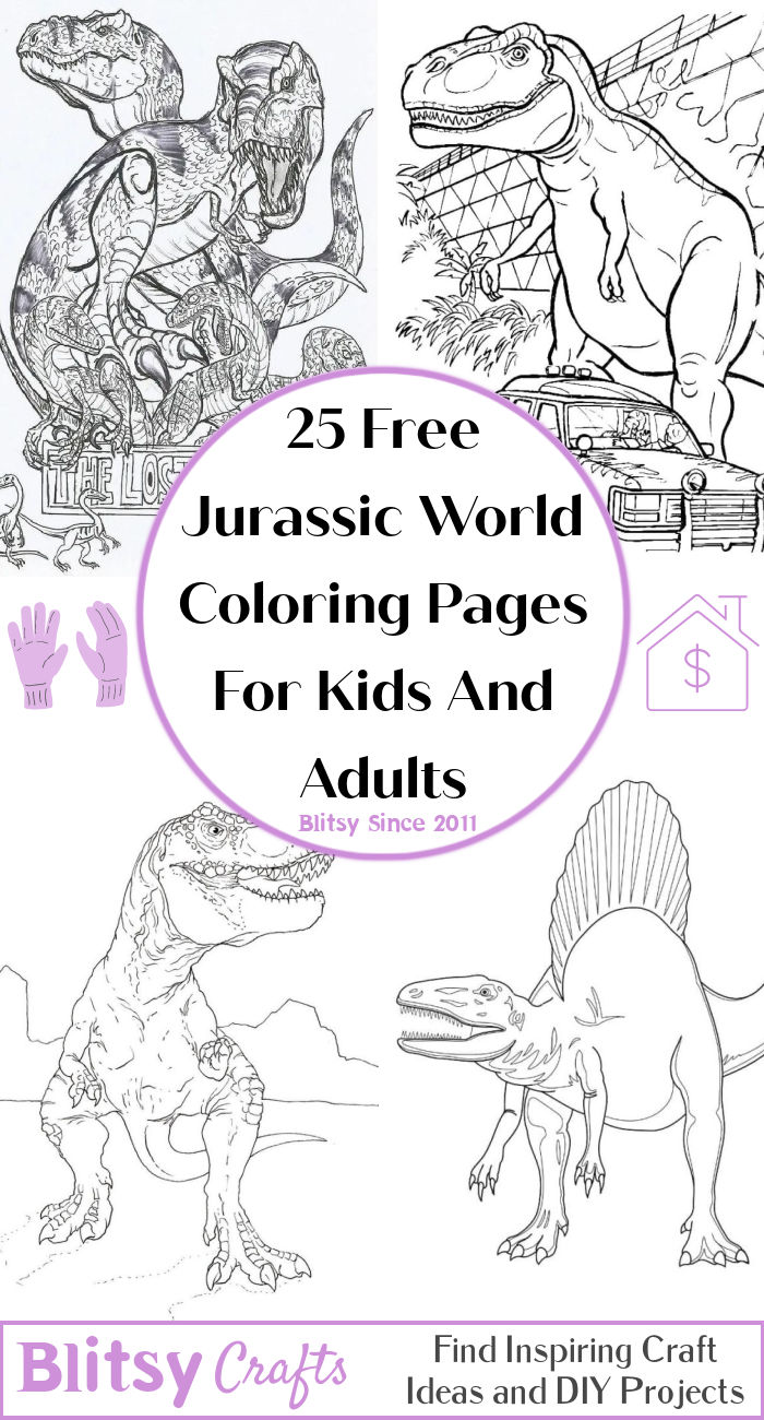 25 Free Jurassic World Coloring Pages for Kids and Adults