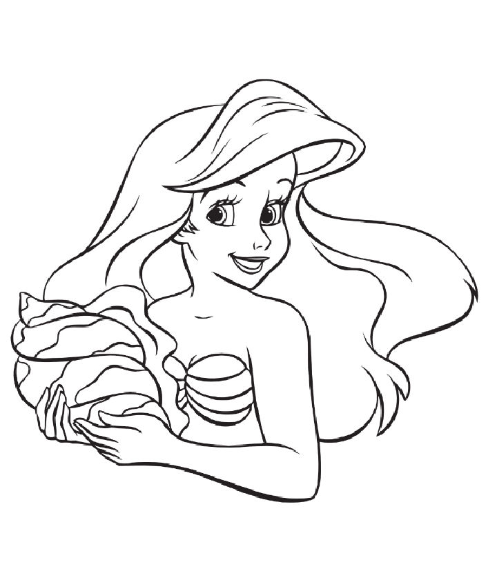 25 Free Ariel Coloring Pages for Kids and Adults