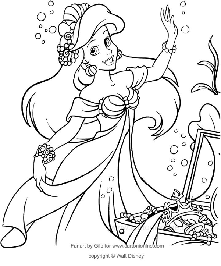 25 Free Ariel Coloring Pages for Kids and Adults