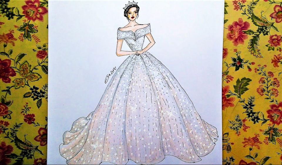 30 Easy Dress Drawing Ideas How to Draw a Dress