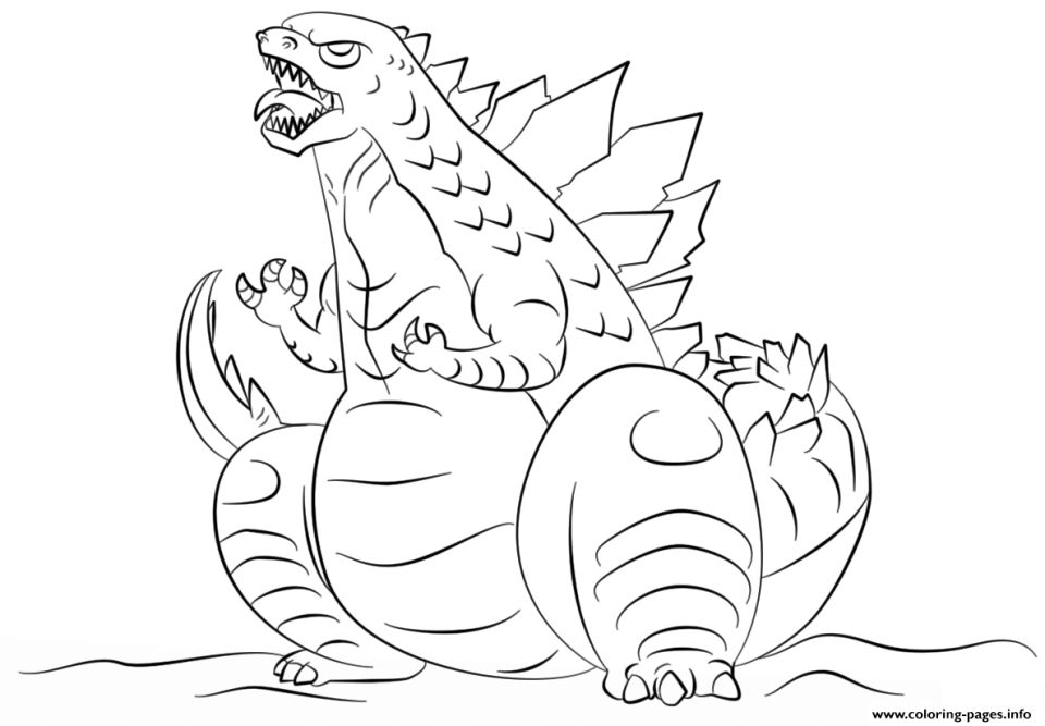 25 Free Godzilla Coloring Pages for Kids and Adults