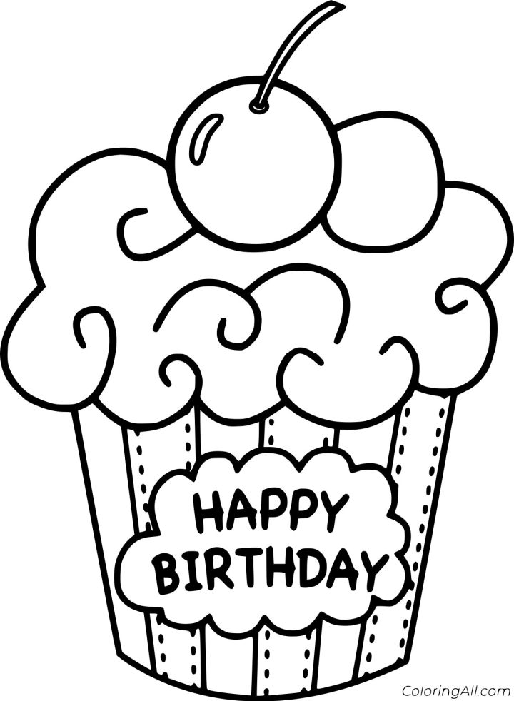 25 Free Cupcake Coloring Pages for Kids and Adults