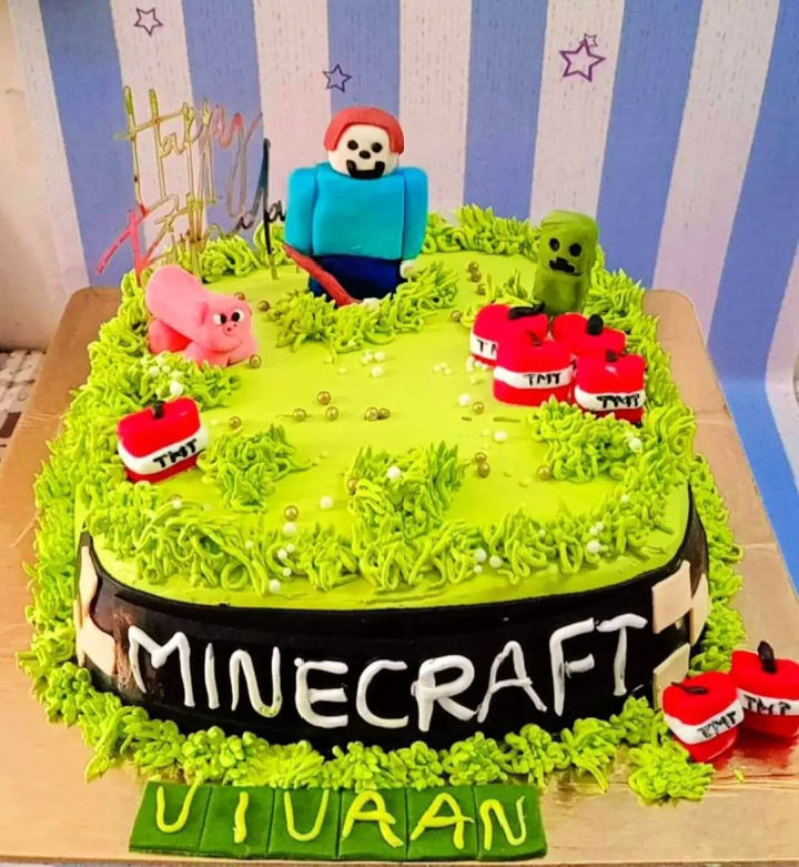 25 Creative Minecraft Cake Ideas Blitsy   Creative Minecraft Cake 