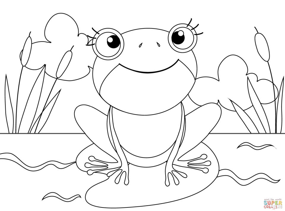 25 Free Frog Coloring Pages for Kids and Adults