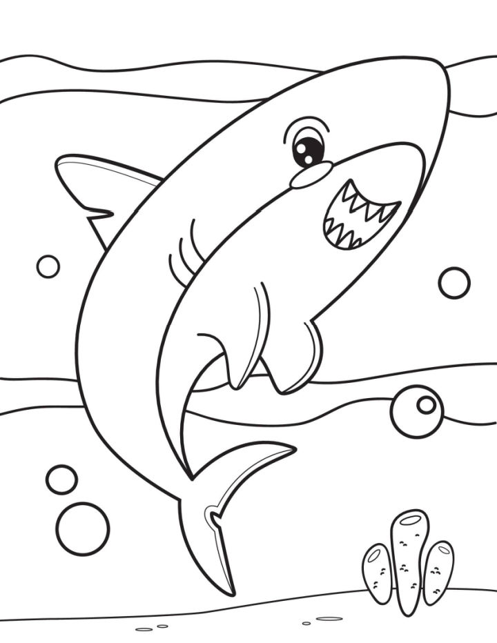 25 Free Shark Coloring Pages for Kids and Adults