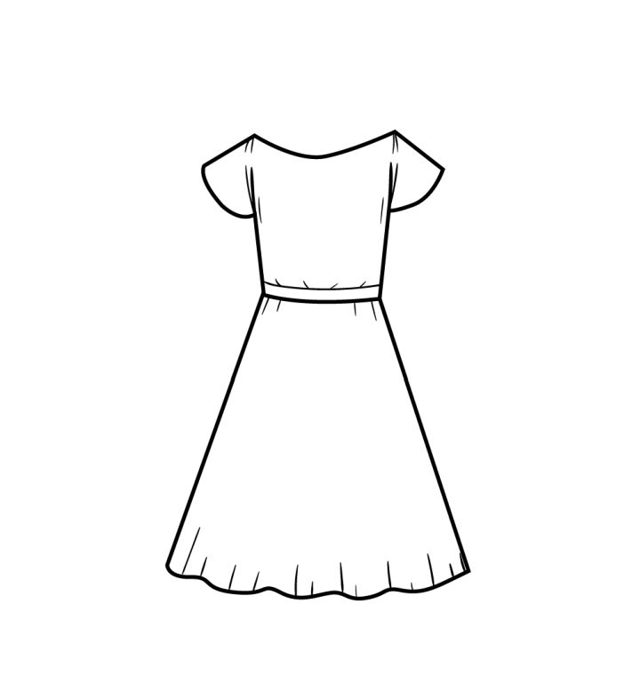 30 Easy Dress Drawing Ideas - How to Draw a Dress