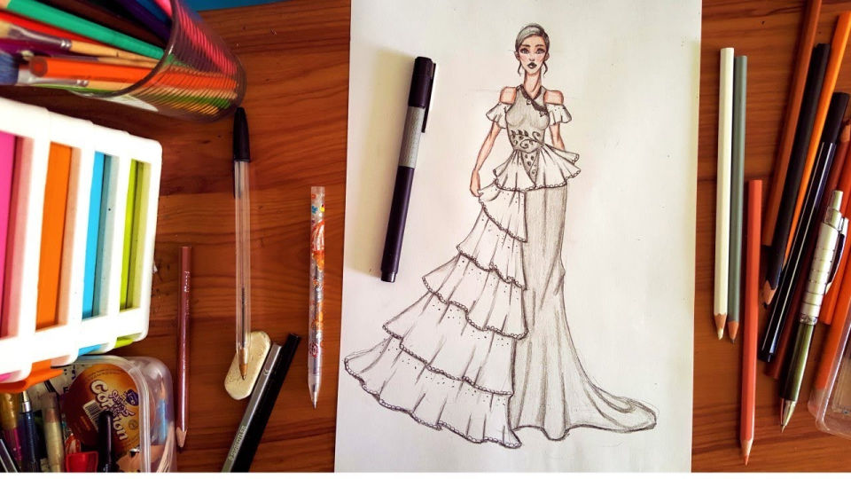 30 Easy Dress Drawing Ideas How to Draw a Dress