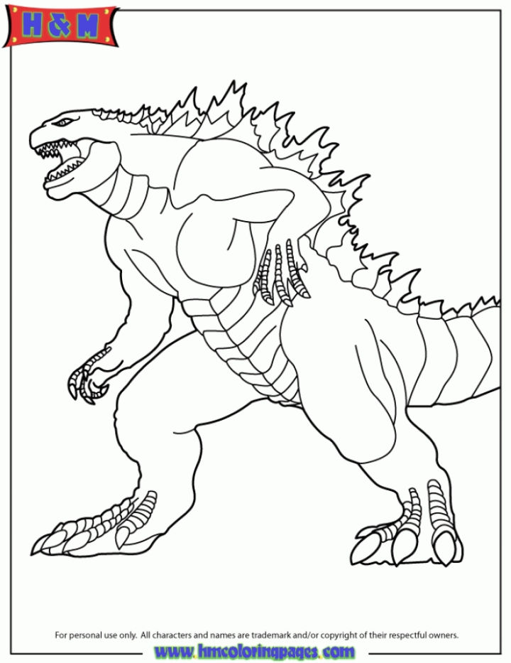 25 Free Godzilla Coloring Pages for Kids and Adults