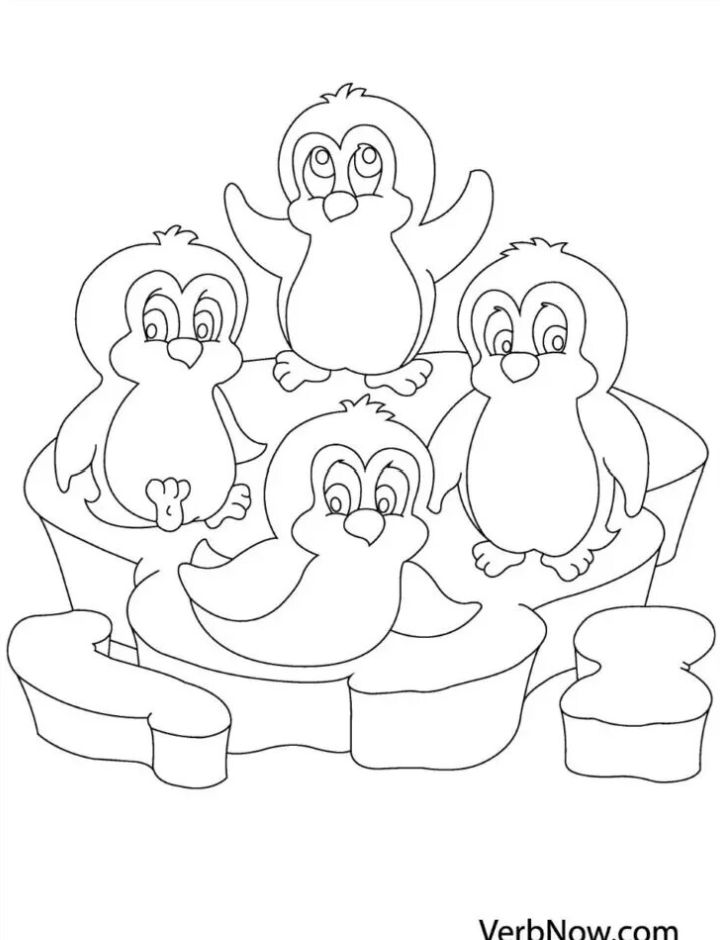 10 Penguin Printable Coloring Pages for Fun