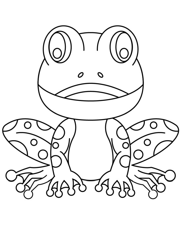 25 Free Frog Coloring Pages for Kids and Adults