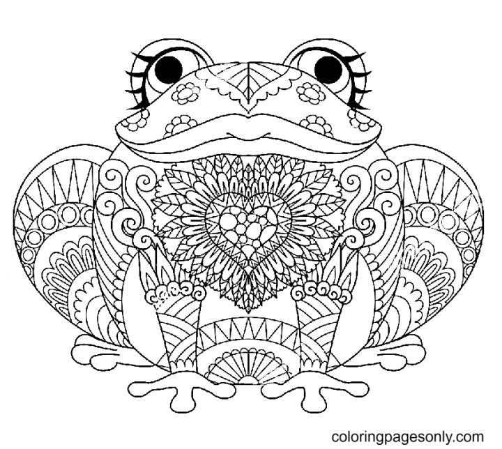 25 Free Frog Coloring Pages for Kids and Adults