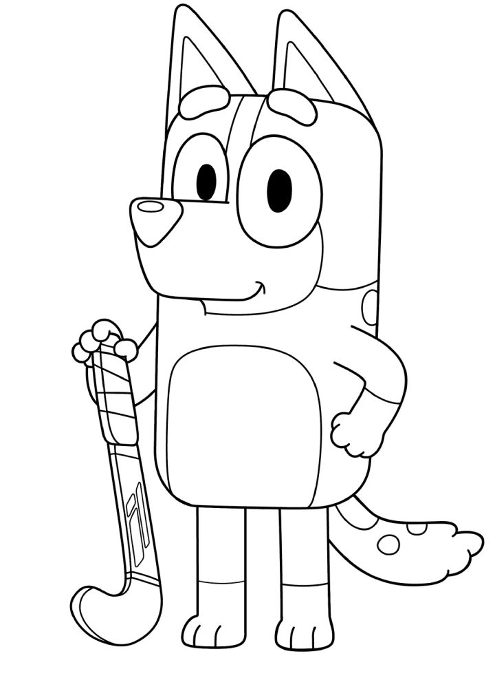 25 Free Bluey Coloring Pages for - Full Page Bluey Coloring Page 
