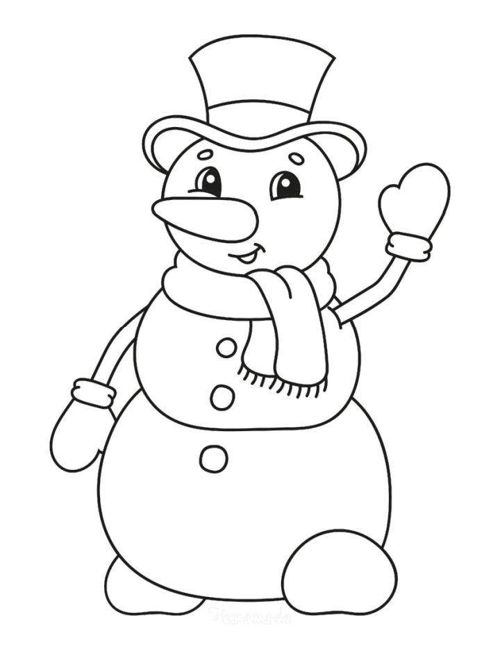 25 Free Snowman Coloring Pages for Kids and Adults