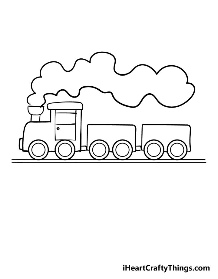 25 Easy Train Drawing Ideas - How to Draw a Train