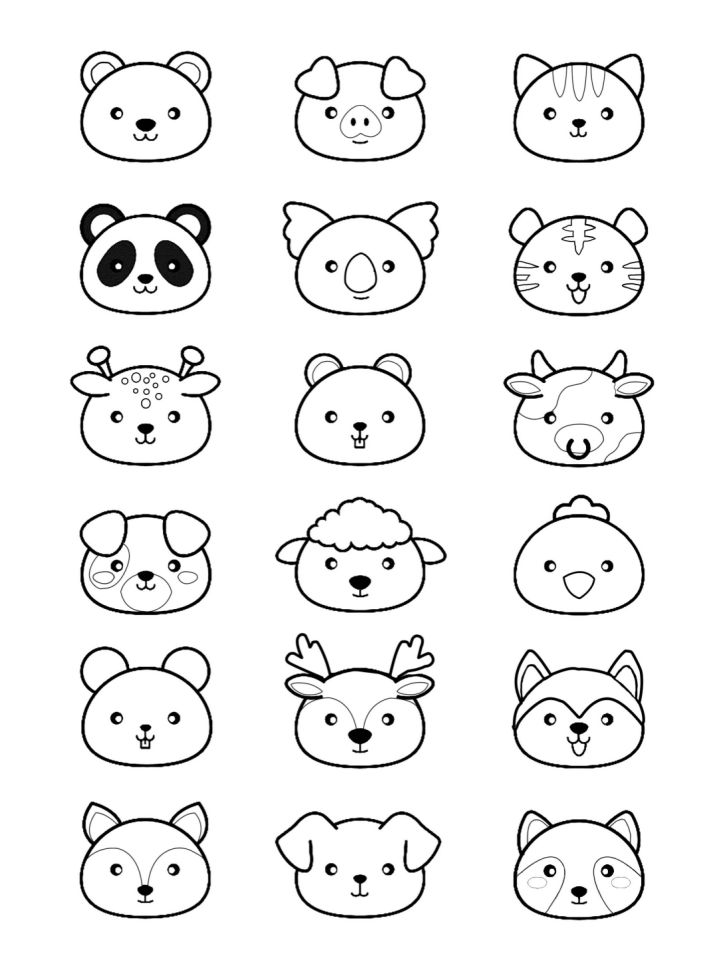 25 Free Kawaii Coloring Pages for Kids and Adults