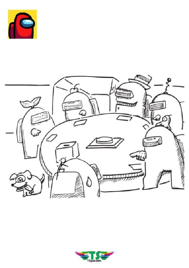 25 Free Among Us Coloring Pages for Kids and Adults