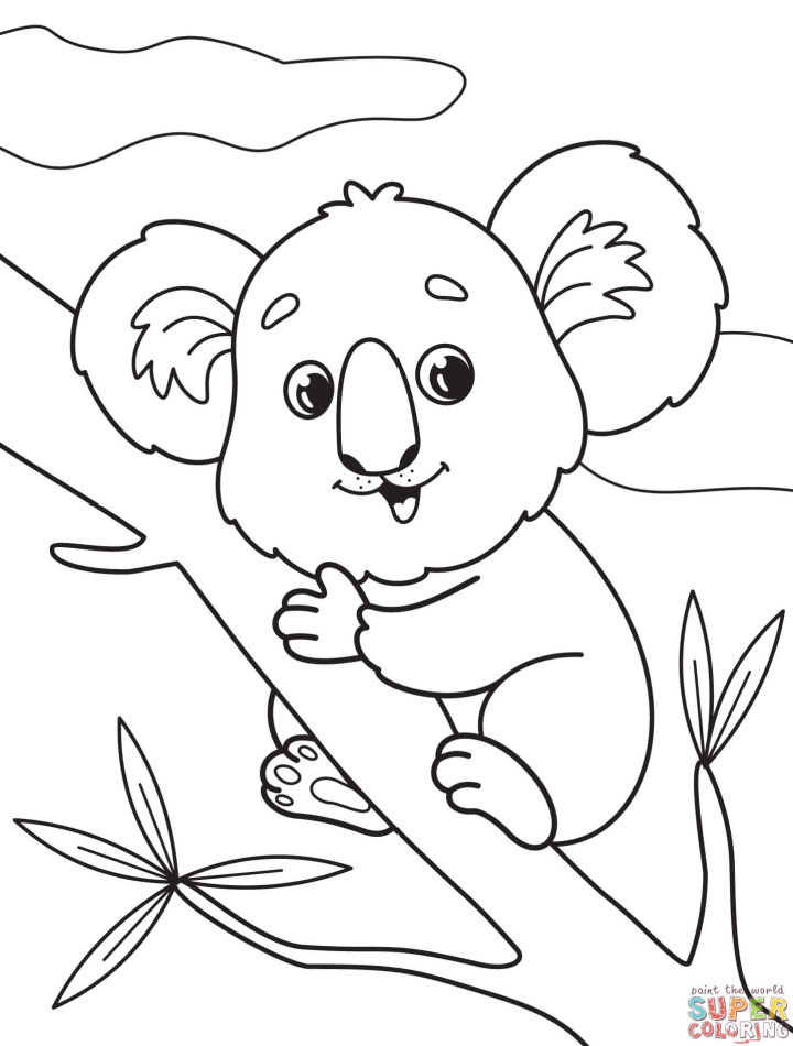 25 Free Koala Coloring Pages for Kids and Adults