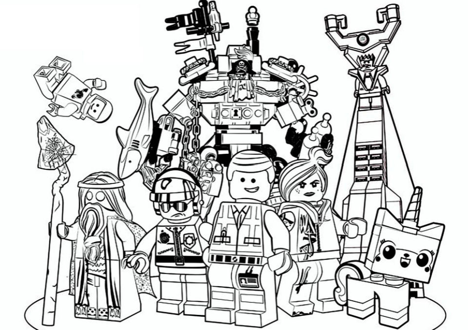 25 Free Lego Coloring Pages for Kids and Adults