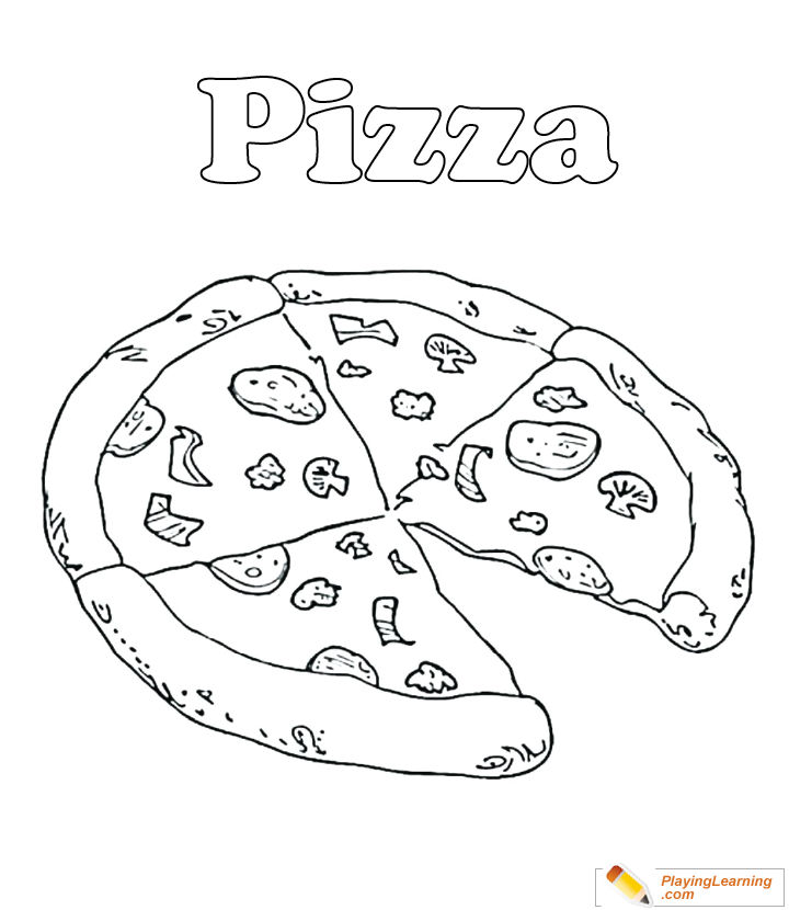 25 Free Pizza Coloring Pages for Kids and Adults - Blitsy