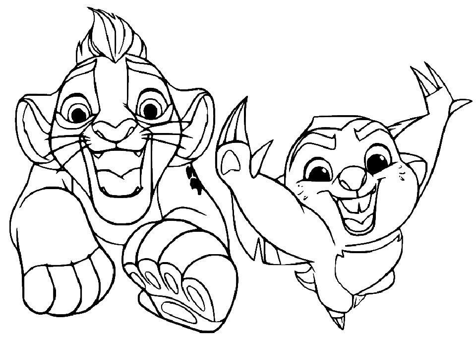 25 Free Lion Guard Coloring Pages for Kids and Adults