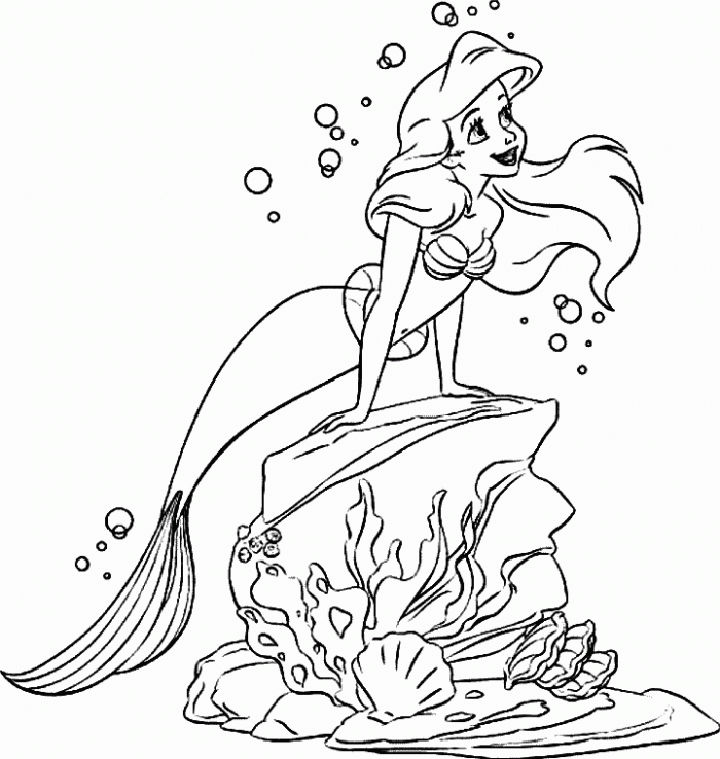 25 Free Ariel Coloring Pages for Kids and Adults
