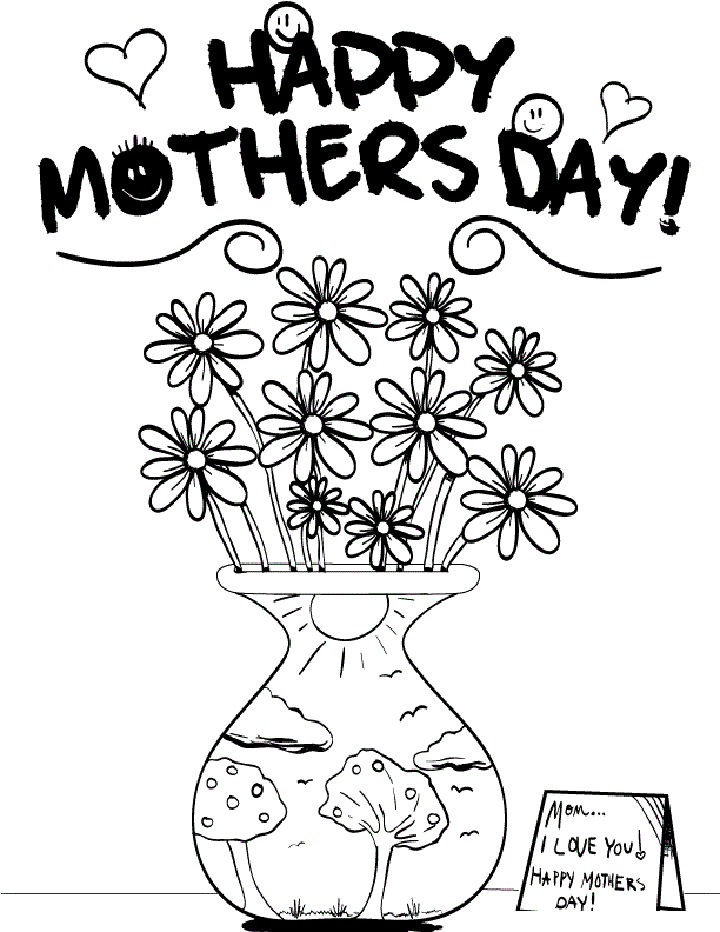 25 Free Mother's Day Coloring Pages for Kids and Adults