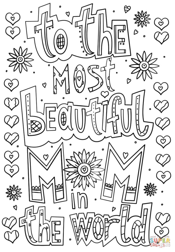 25 Free Mother's Day Coloring Pages for Kids and Adults