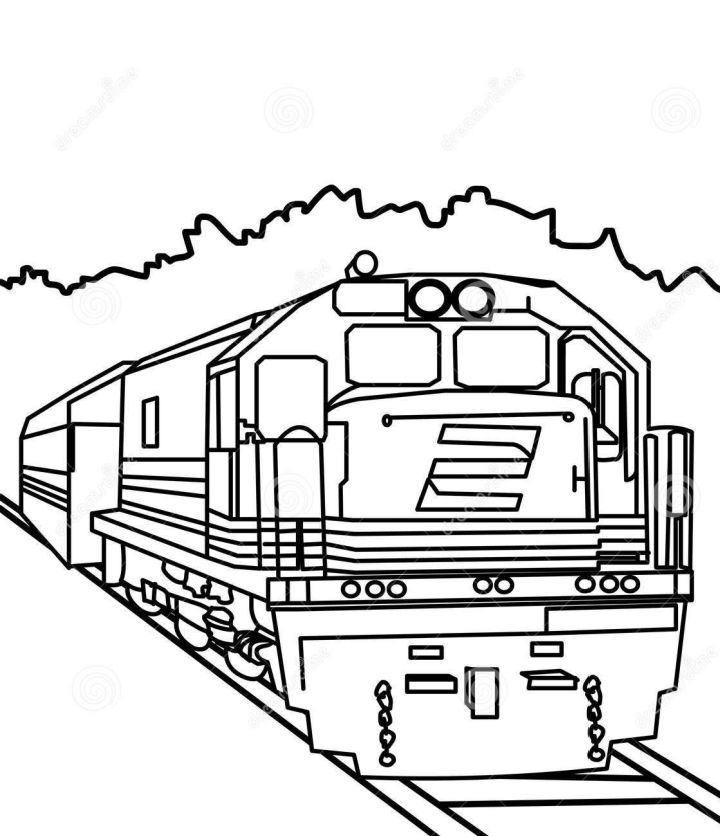 25 Free Train Coloring Pages for Kids and Adults - Blitsy