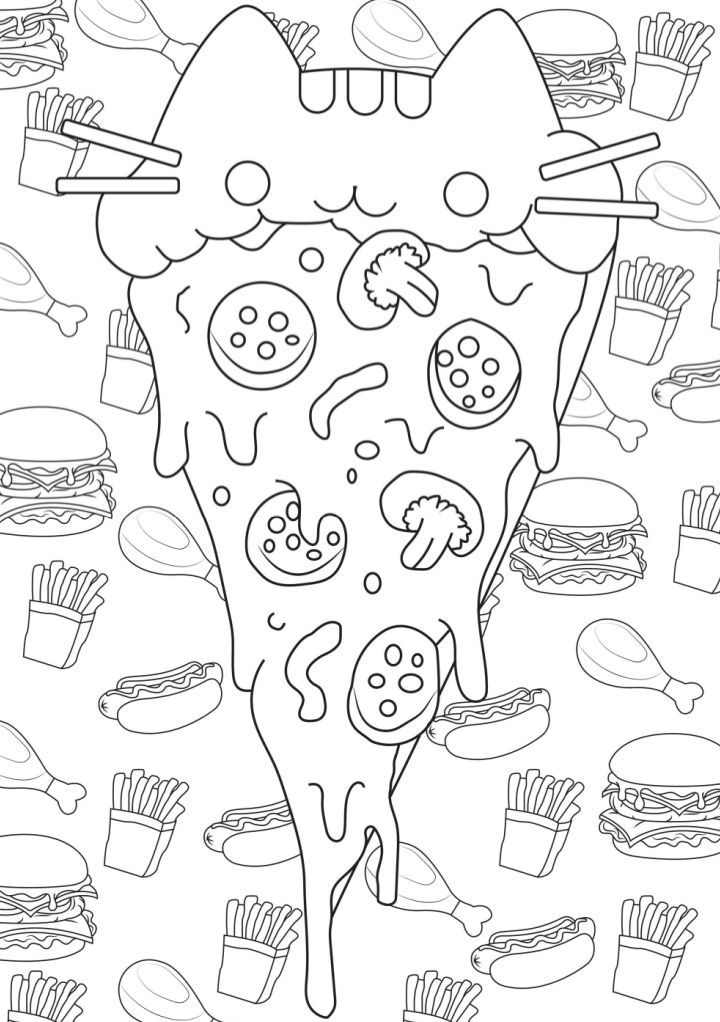 25 Free Pizza Coloring Pages for Kids and Adults Blitsy